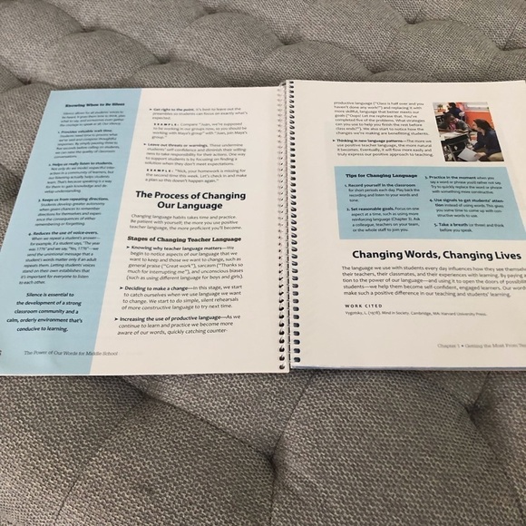 Responsive Classroom The Power of Our Words for Middle school spiral book - Picture 5 of 13